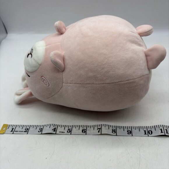 Miniso Fat Bunny Rabbit Plush 10" Pink Squishy Round Stuffed Animal - Picture 9 of 10